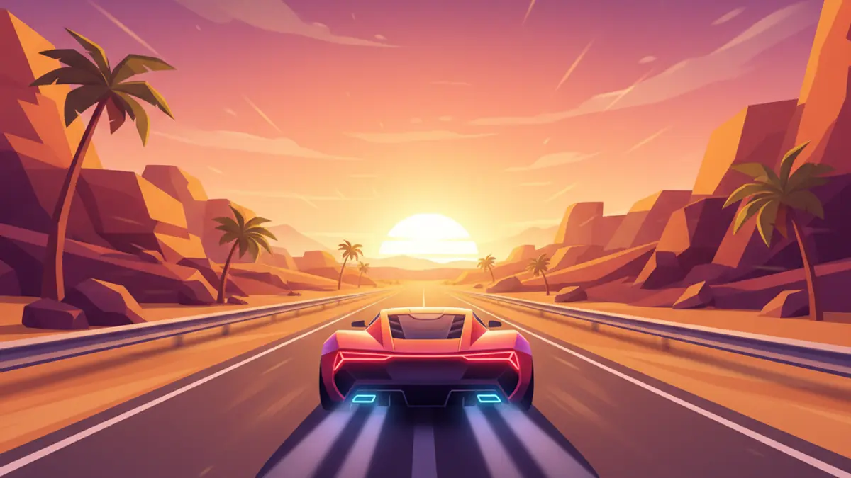 Neon Drift Alley